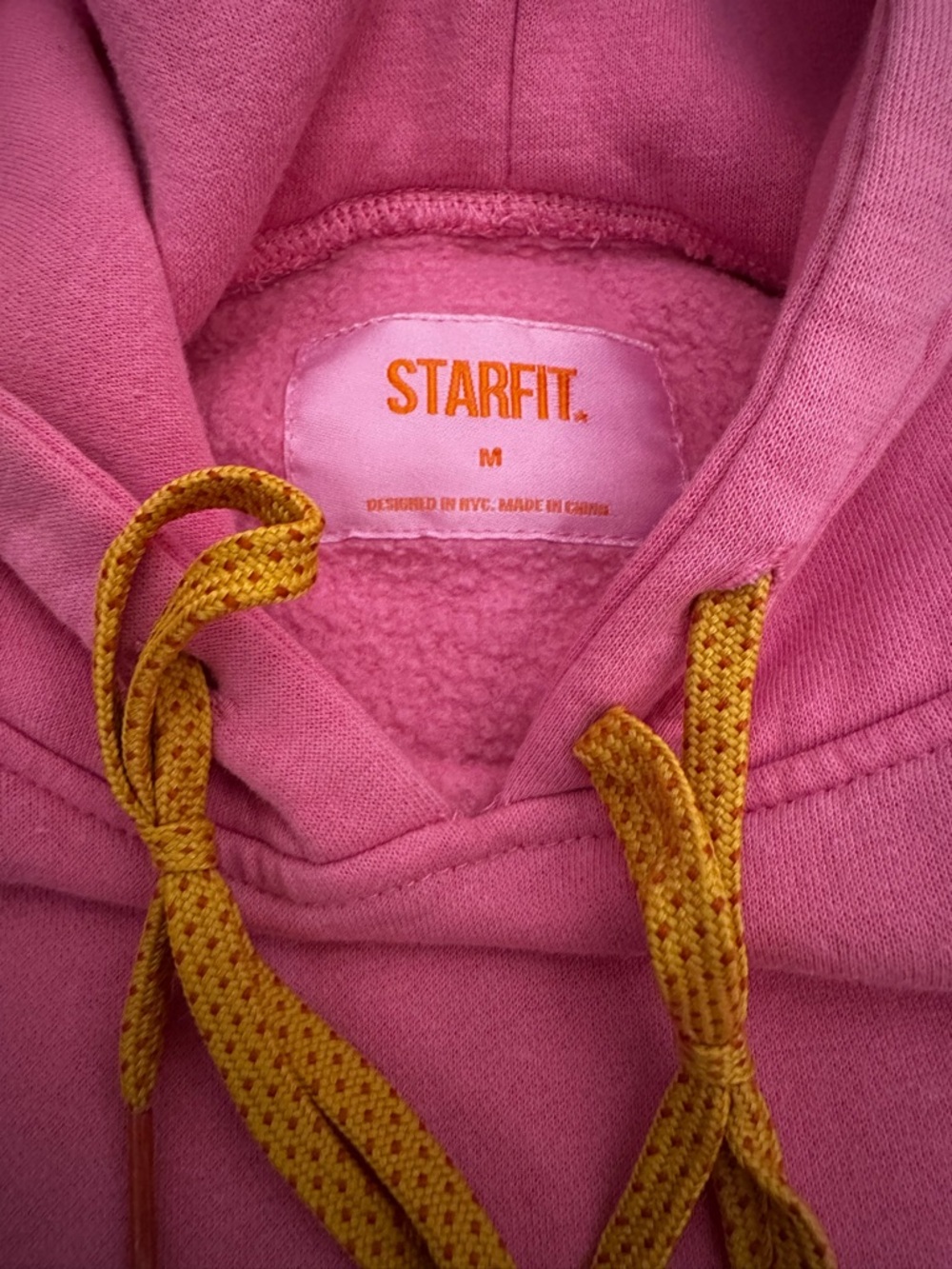 Hot Pink Hoodie Sweatshirt with Florescent Accent lightning bolt - Picture 3 of 7